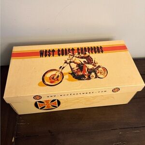 West Coast Choppers Warrior Lo Shoe Box ONLY – Size 8 – Original Packaging